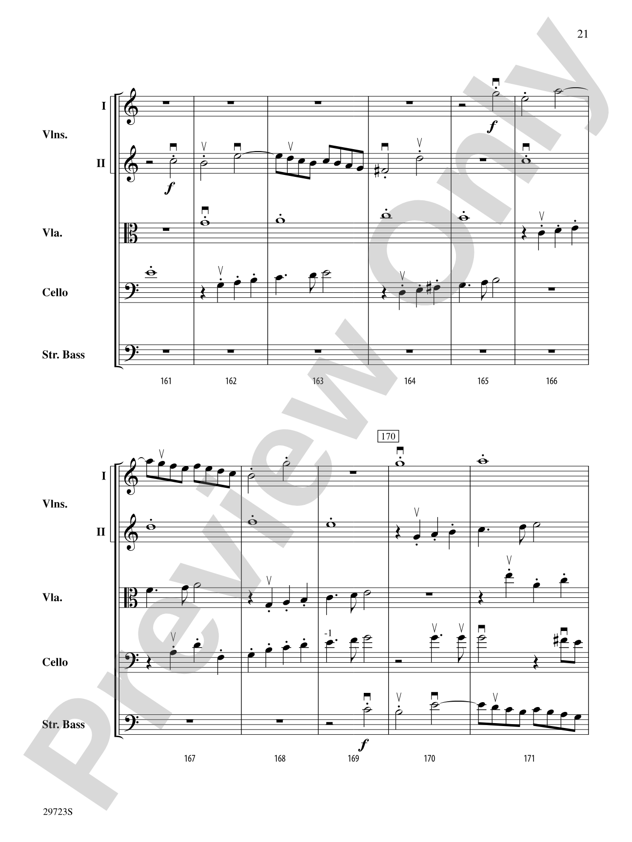 Symphony No. 41: String Orchestra Conductor Score & Parts