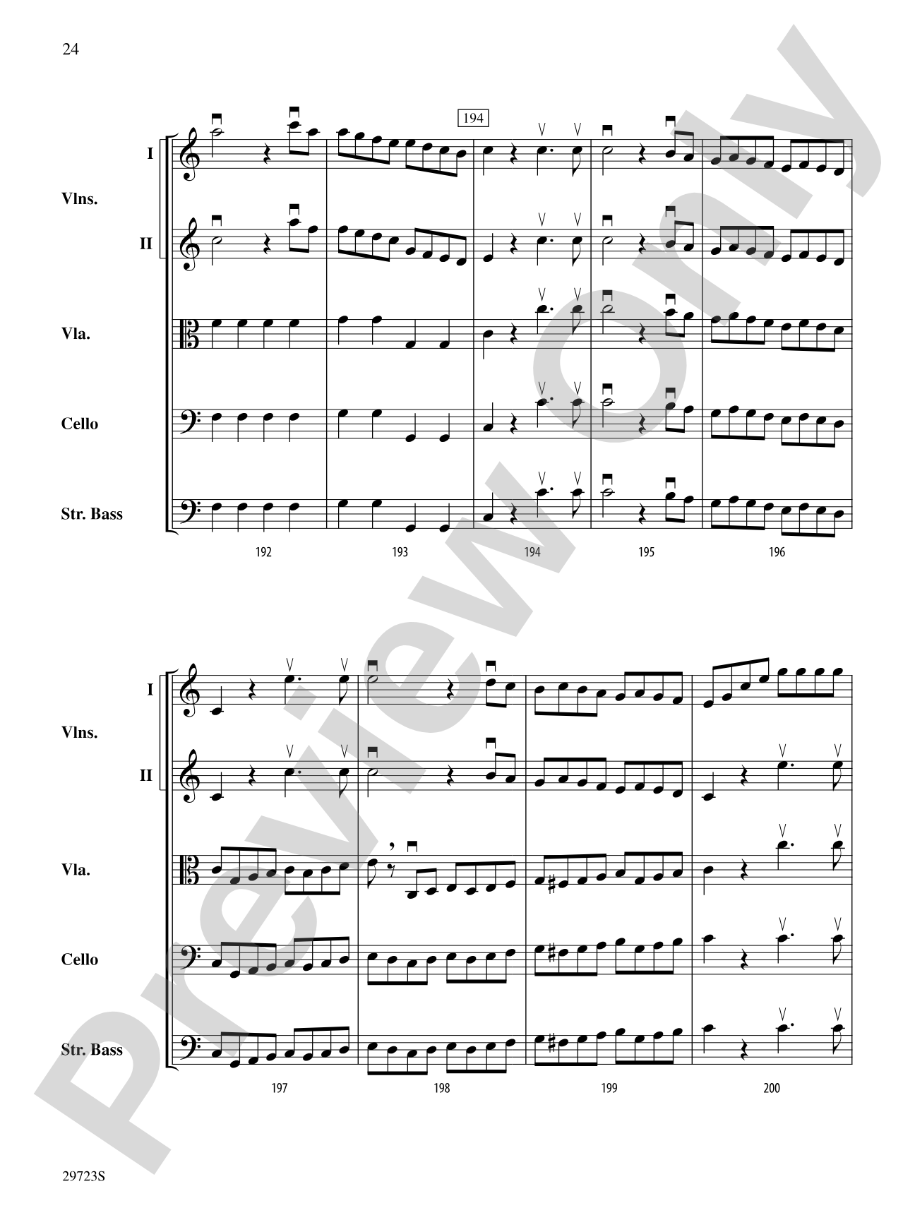 Symphony No. 41: String Orchestra Conductor Score & Parts