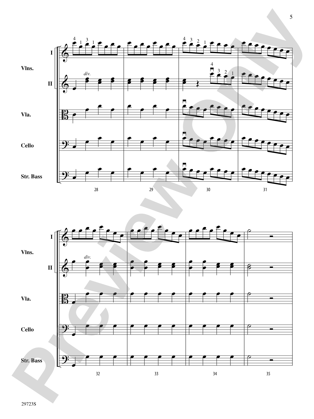 Symphony No. 41: String Orchestra Conductor Score & Parts
