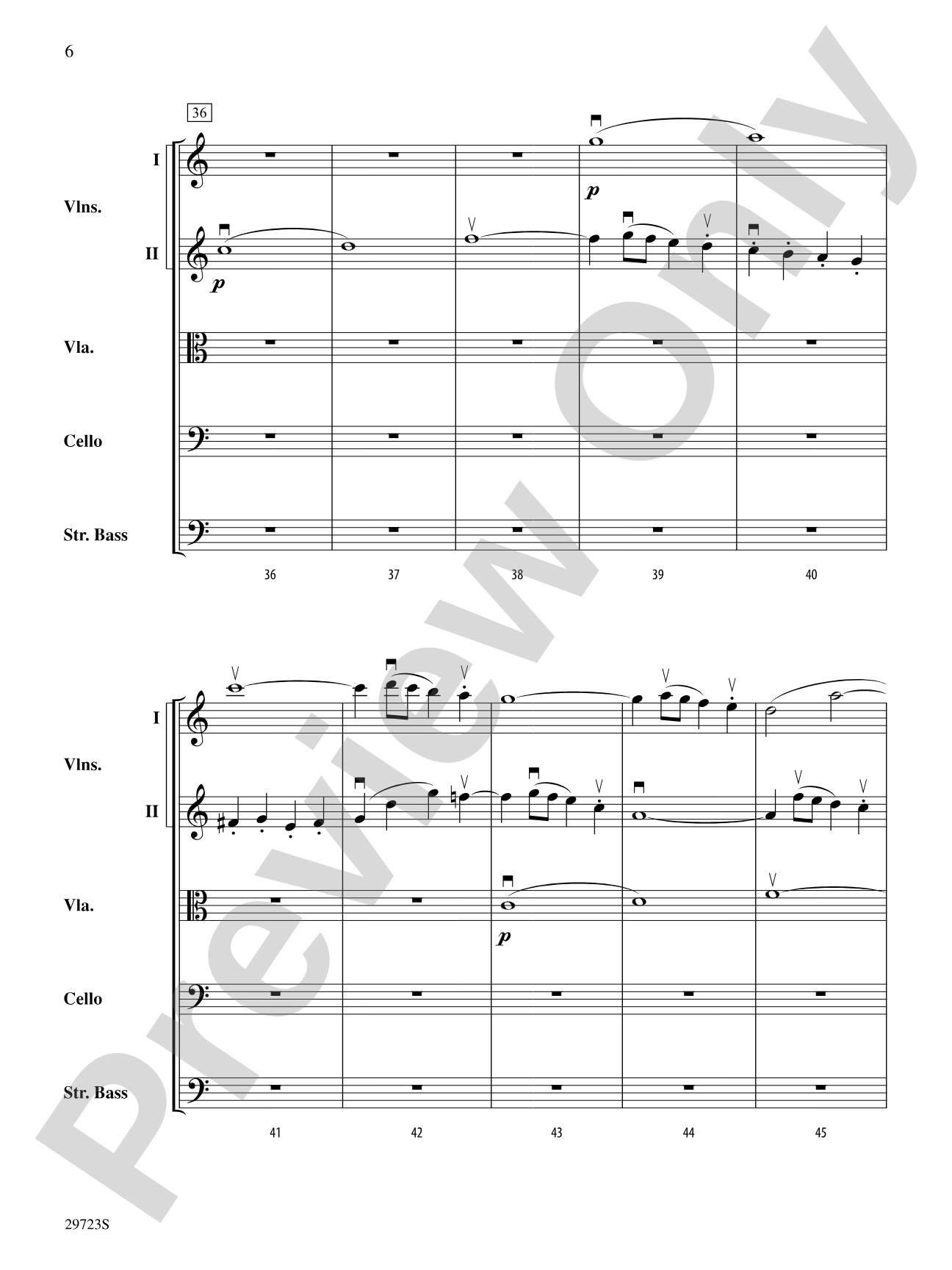 Symphony No. 41: String Orchestra Conductor Score & Parts