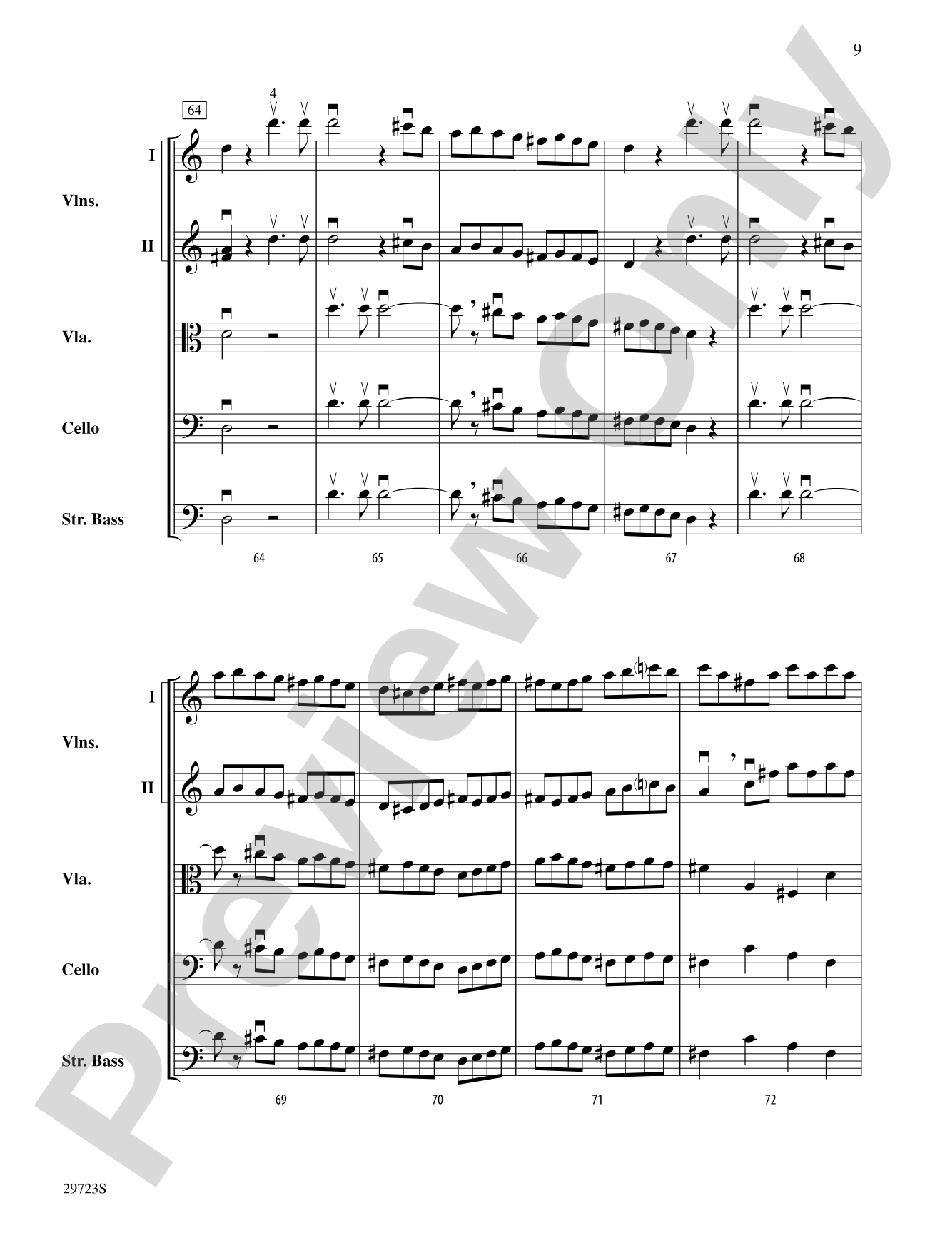 Symphony No. 41: String Orchestra Conductor Score & Parts