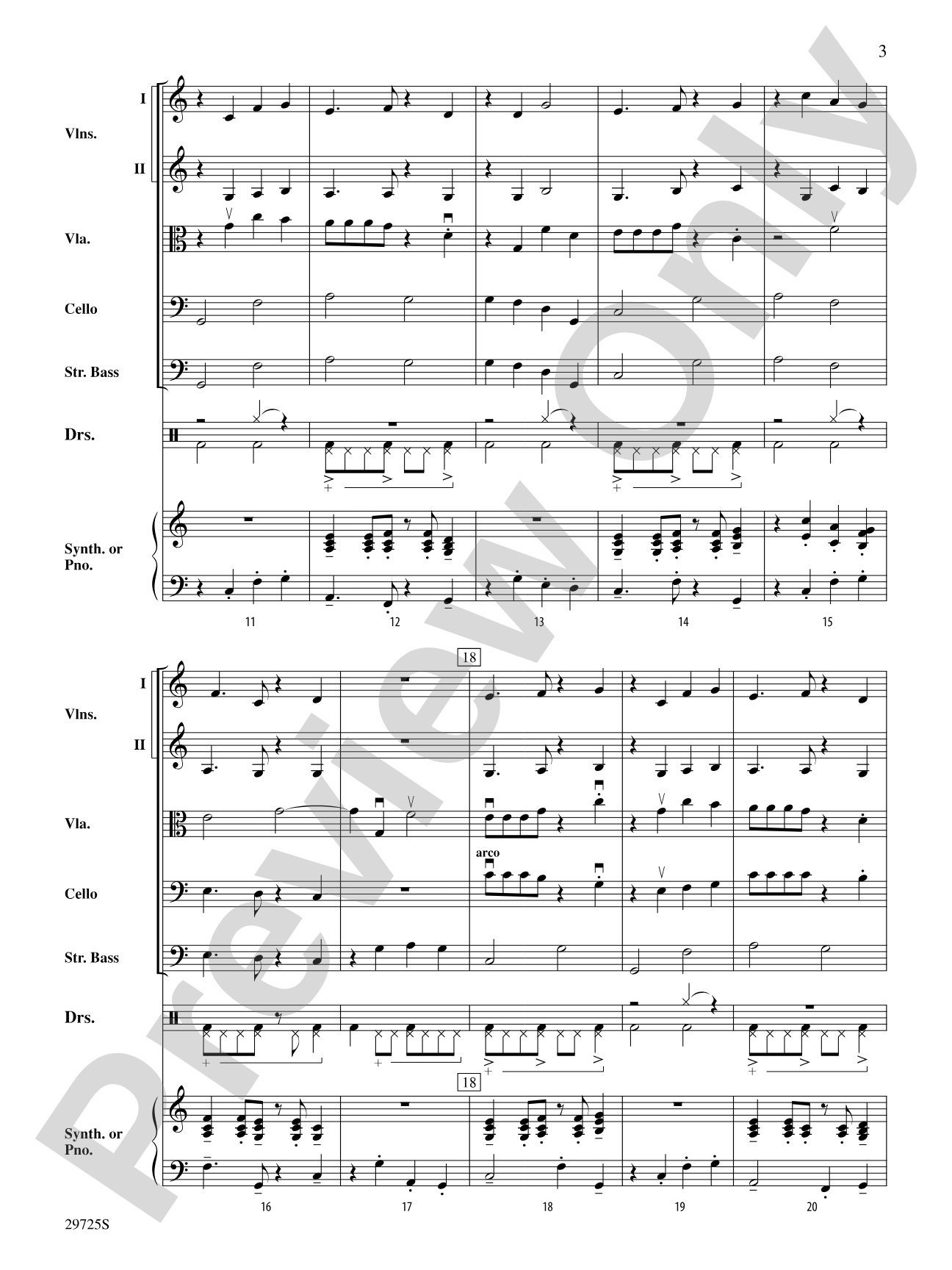 A Breeze in the Keys: Score