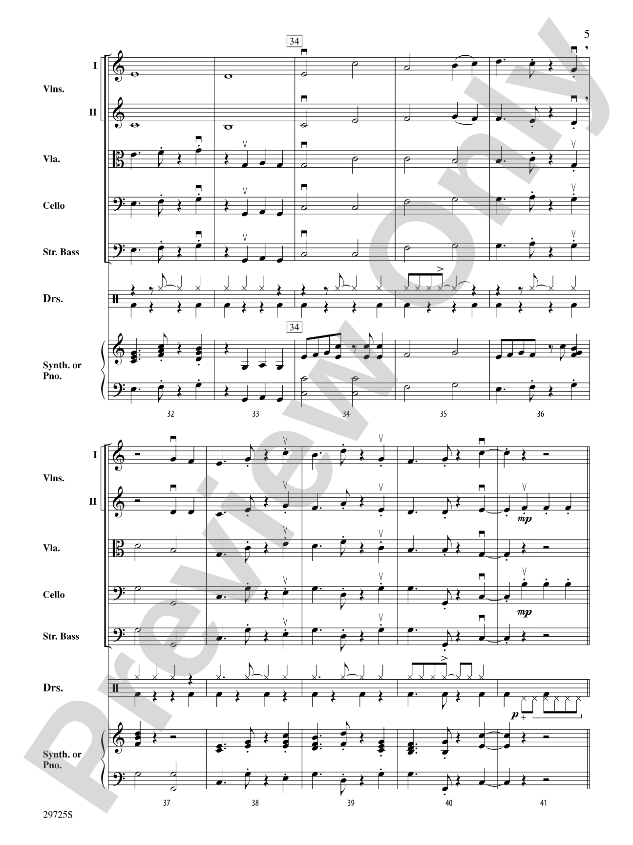 A Breeze in the Keys: Score