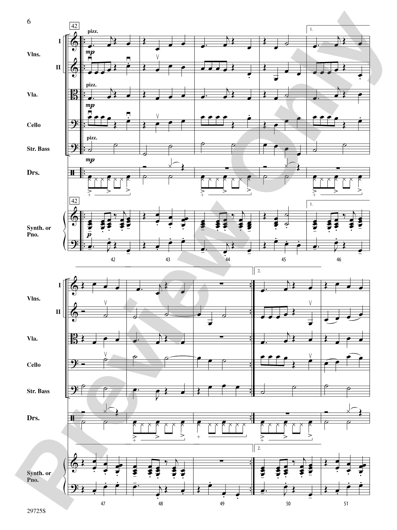 A Breeze in the Keys: Score