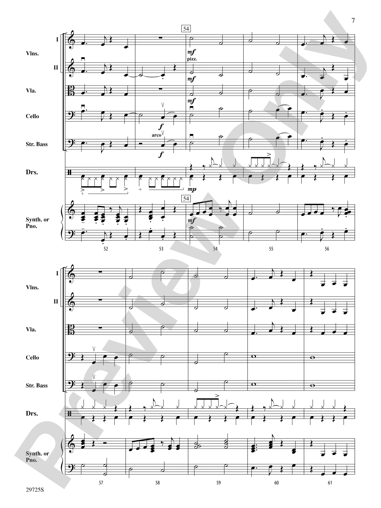 A Breeze in the Keys: Score