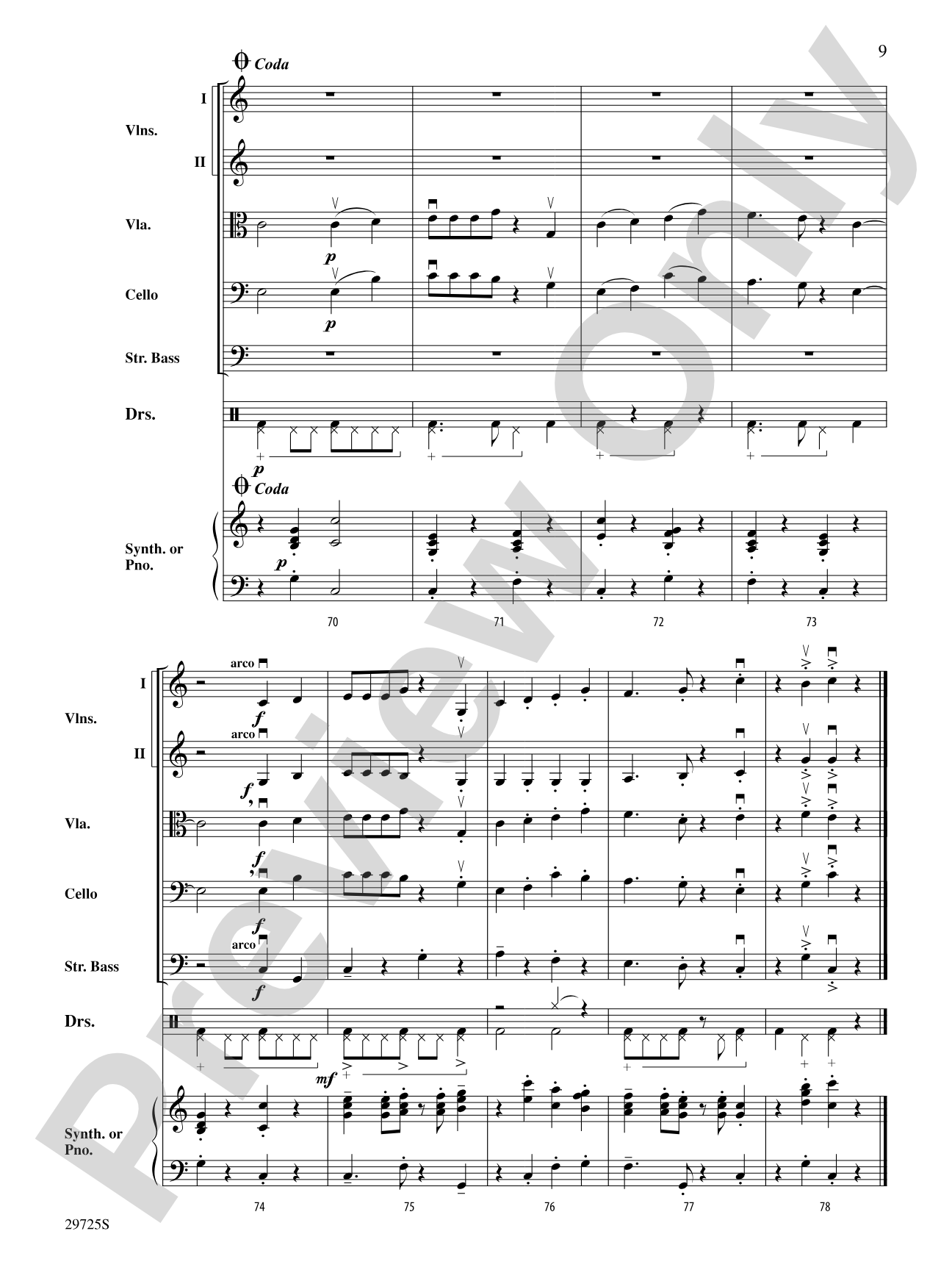 A Breeze in the Keys: Score