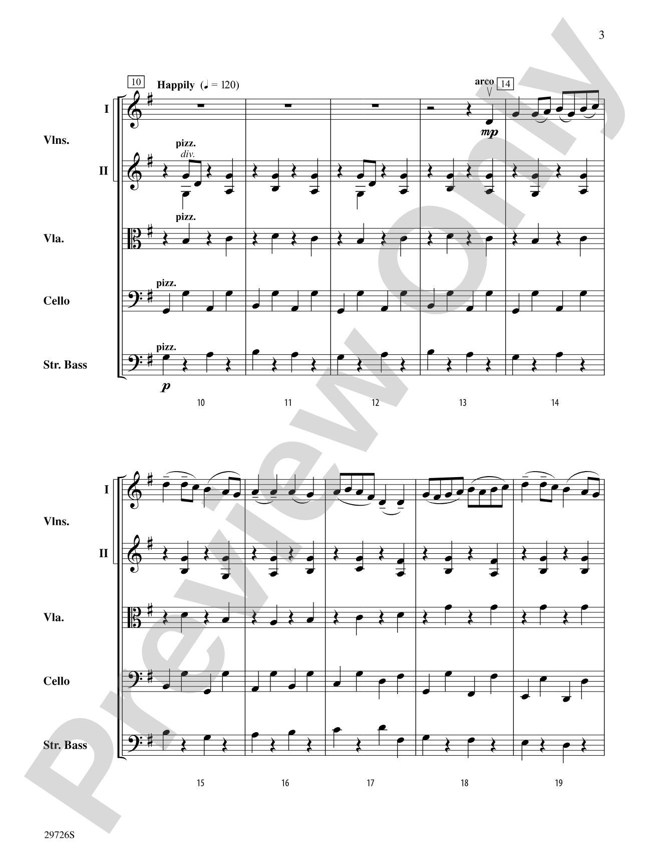 Fantasy on Simple Gifts: String Orchestra Conductor Score & Parts