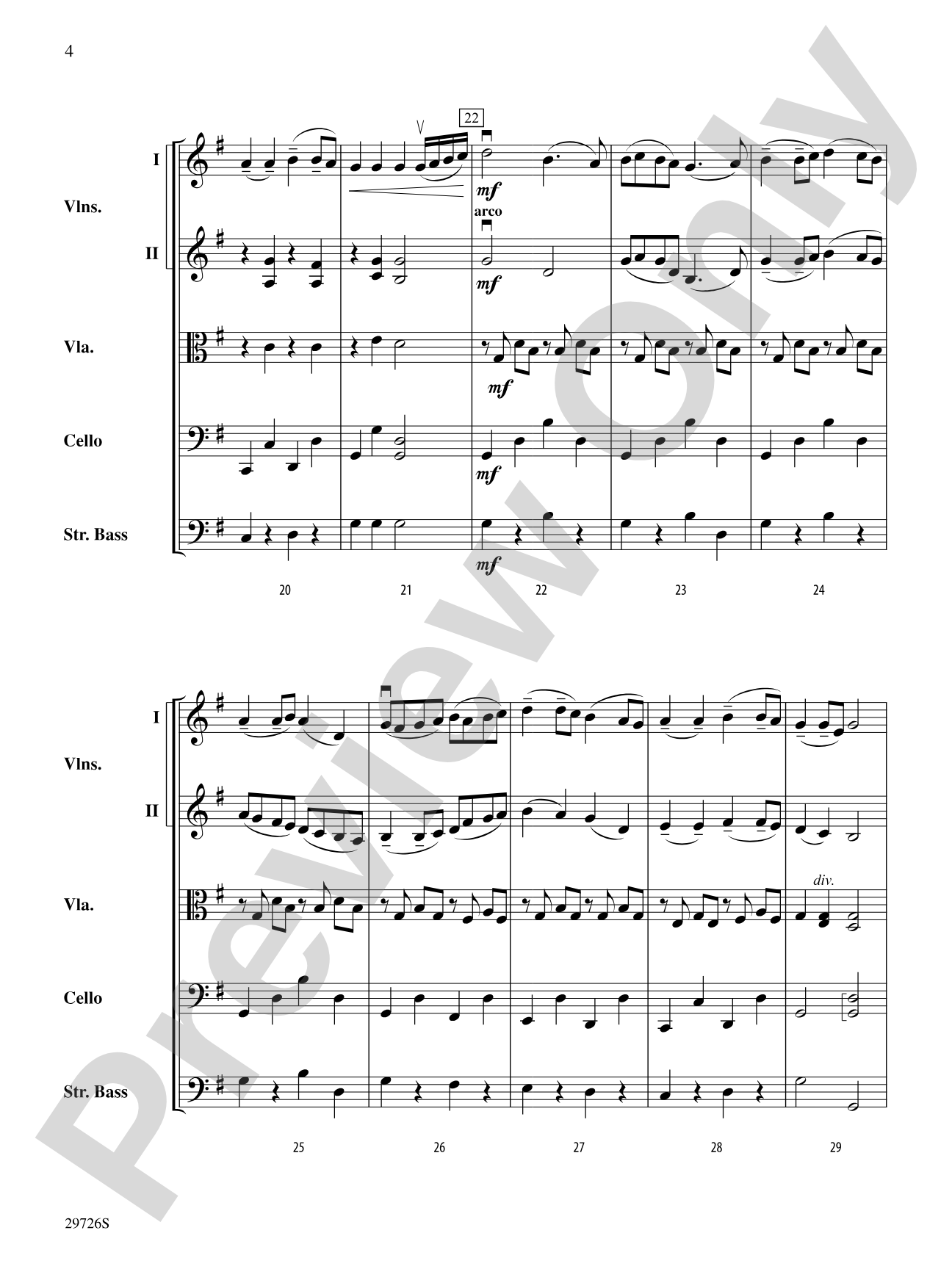 Fantasy on Simple Gifts: String Orchestra Conductor Score & Parts