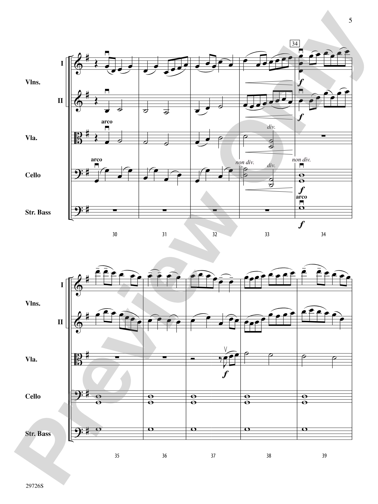 Fantasy on Simple Gifts: String Orchestra Conductor Score & Parts