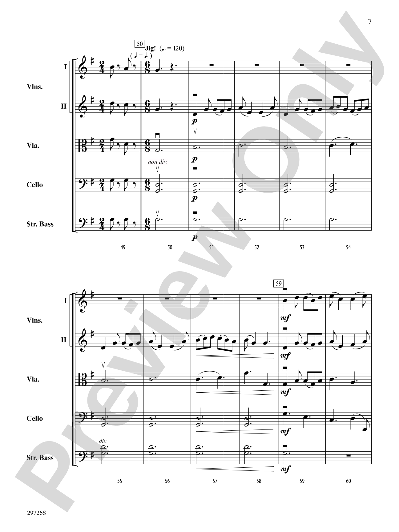 Fantasy on Simple Gifts: String Orchestra Conductor Score & Parts