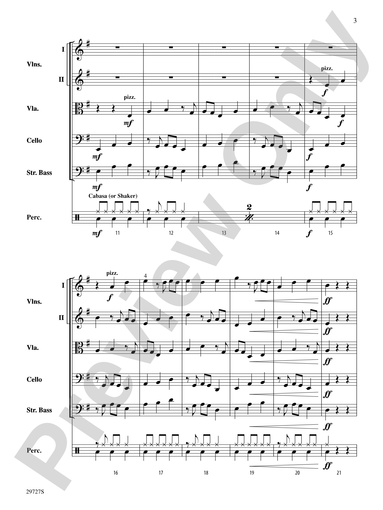 Interplay: String Orchestra Conductor Score & Parts