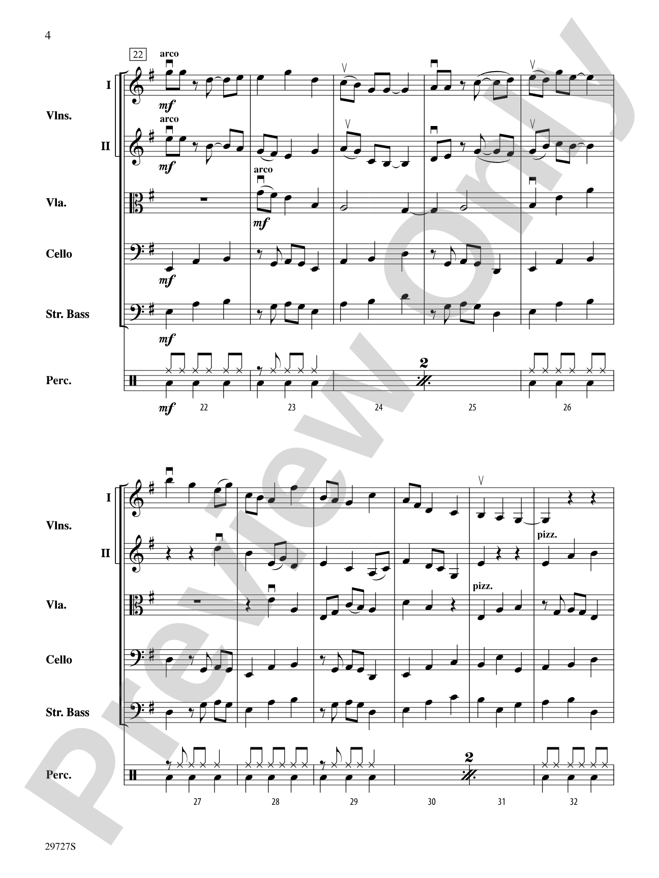 Interplay: String Orchestra Conductor Score & Parts