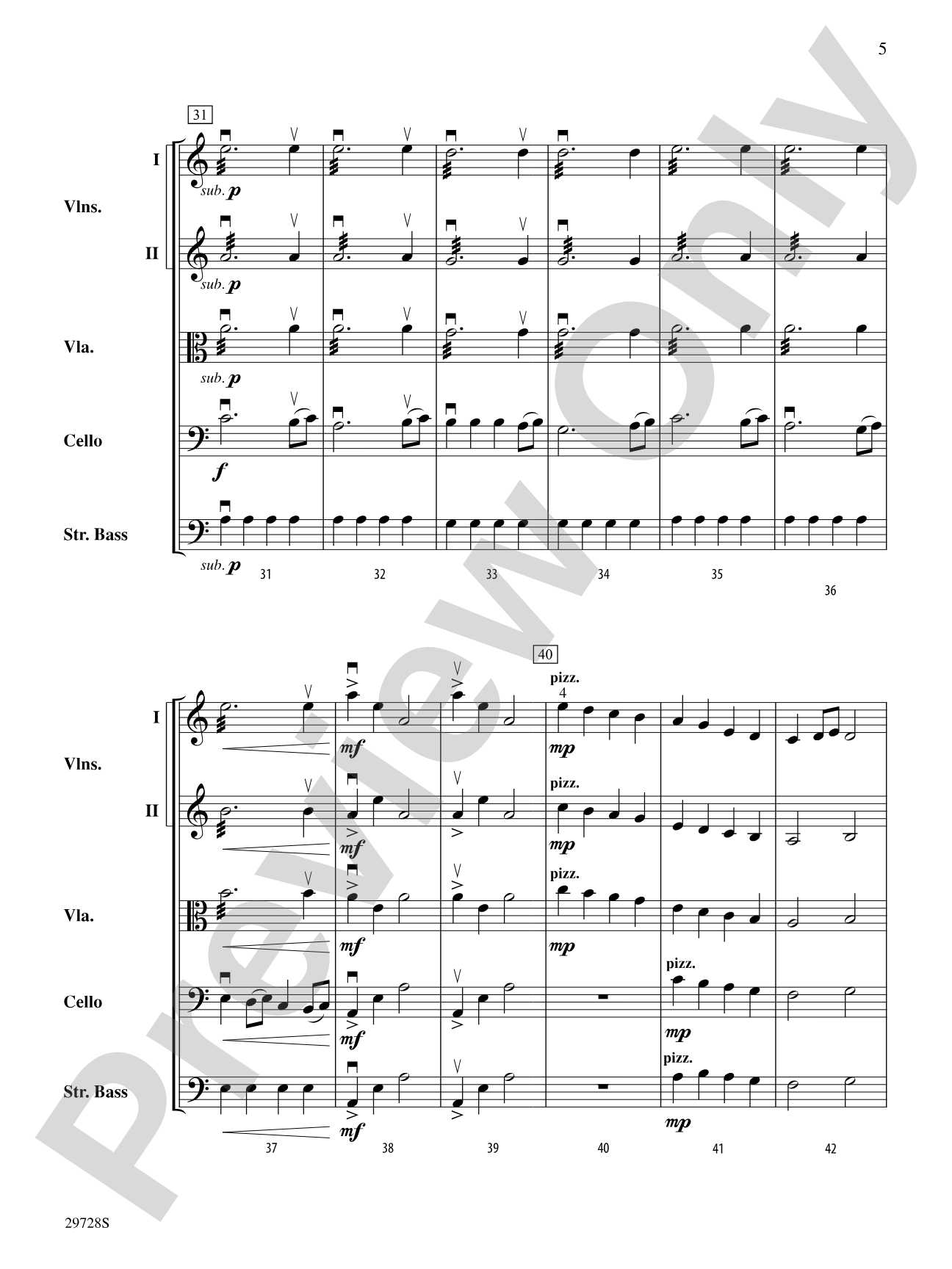 Eagle's Pride: String Orchestra Conductor Score & Parts
