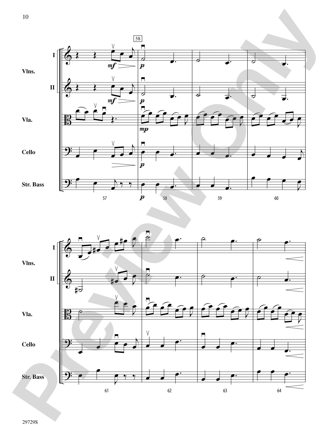 Ghosts of Brandenburg: String Orchestra Conductor Score & Parts