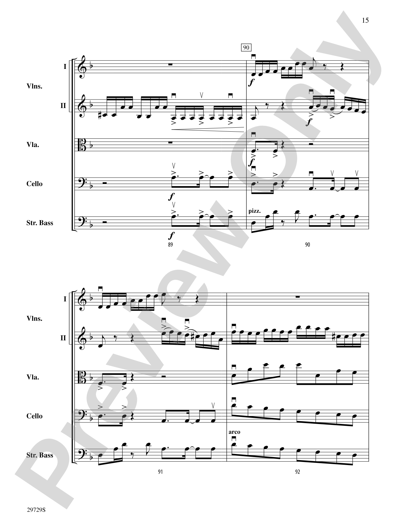 Ghosts of Brandenburg: String Orchestra Conductor Score & Parts