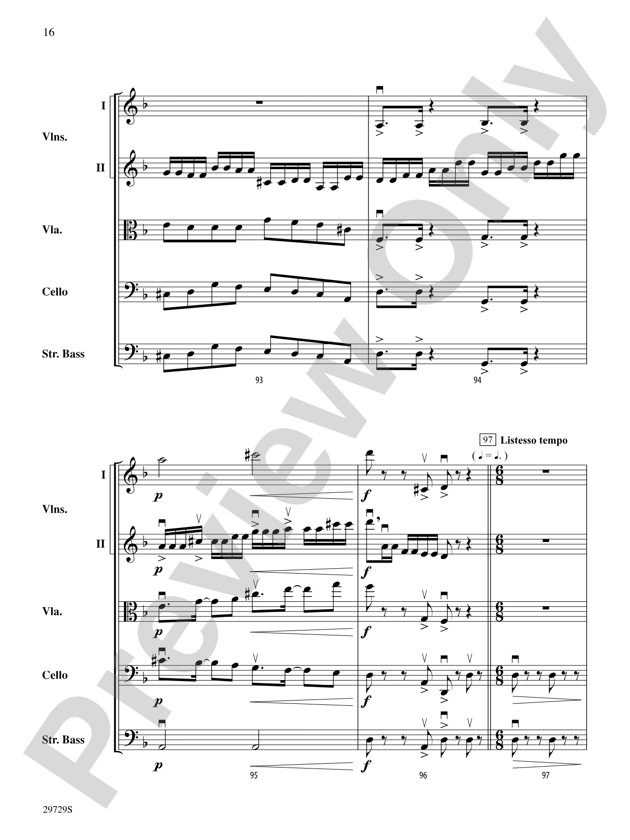 Ghosts of Brandenburg: String Orchestra Conductor Score & Parts
