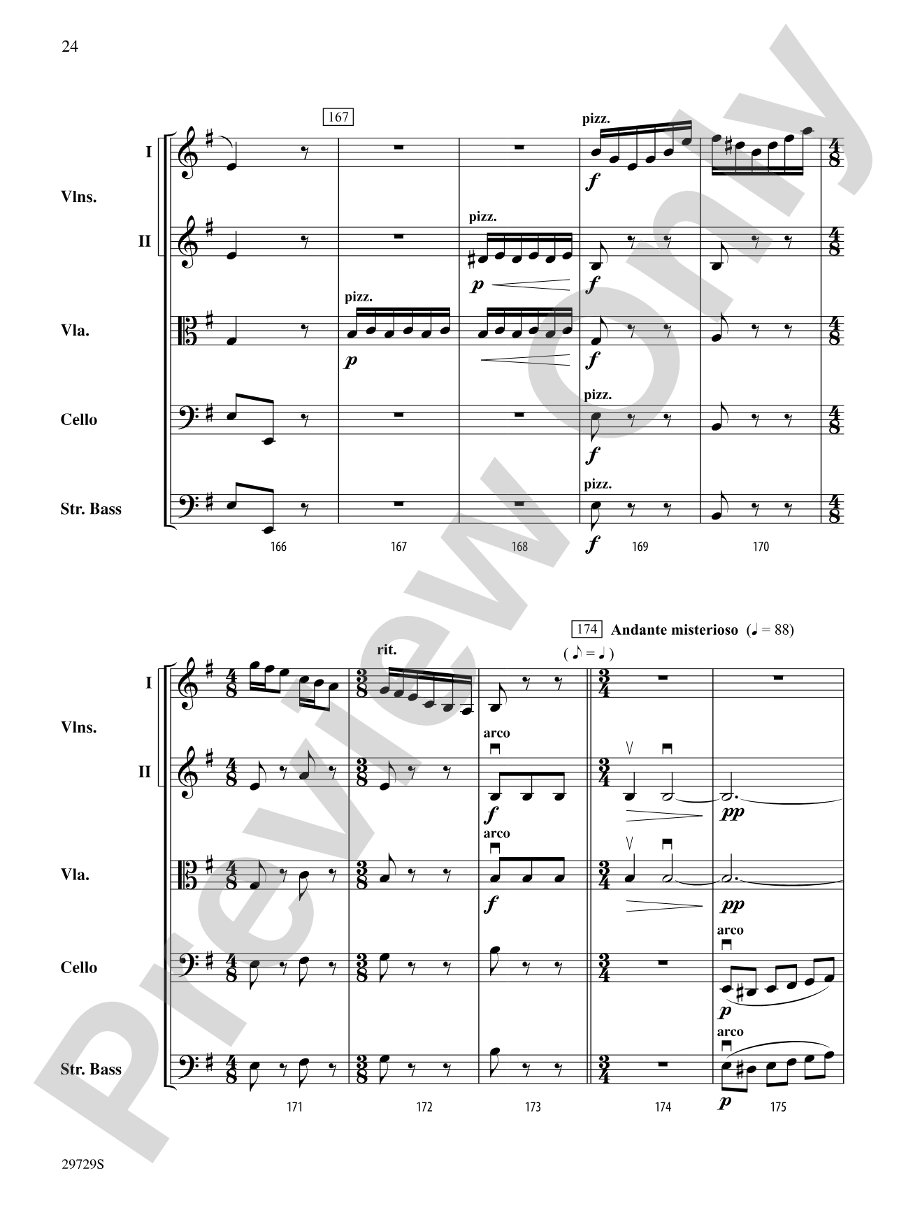 Ghosts of Brandenburg: String Orchestra Conductor Score & Parts