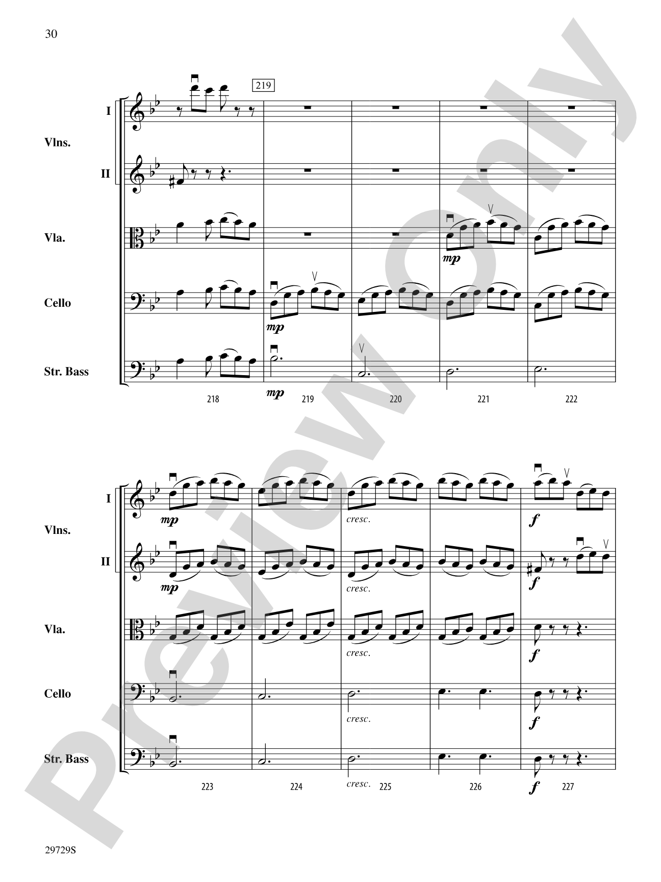 Ghosts of Brandenburg: String Orchestra Conductor Score & Parts