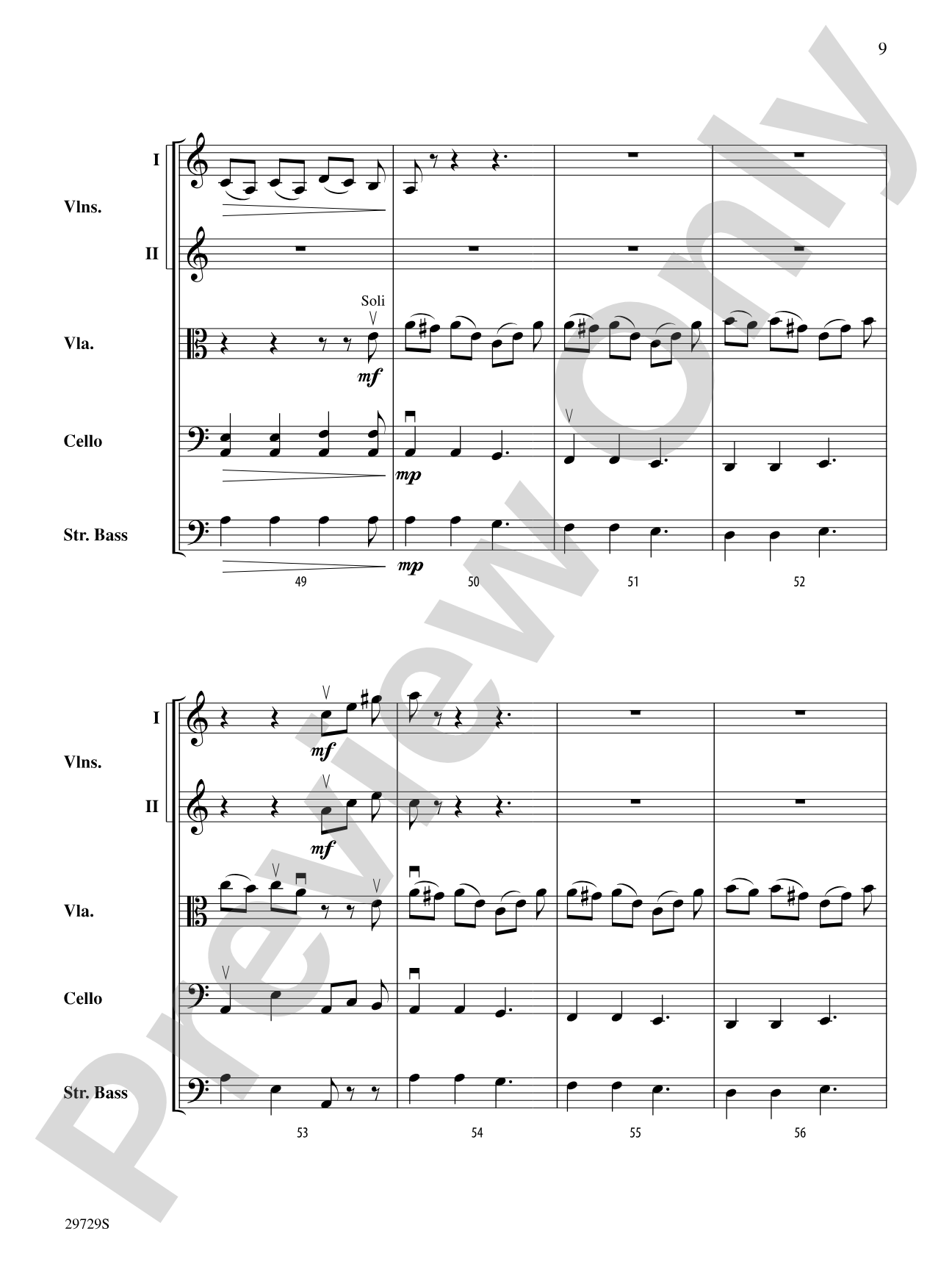 Ghosts of Brandenburg: String Orchestra Conductor Score & Parts