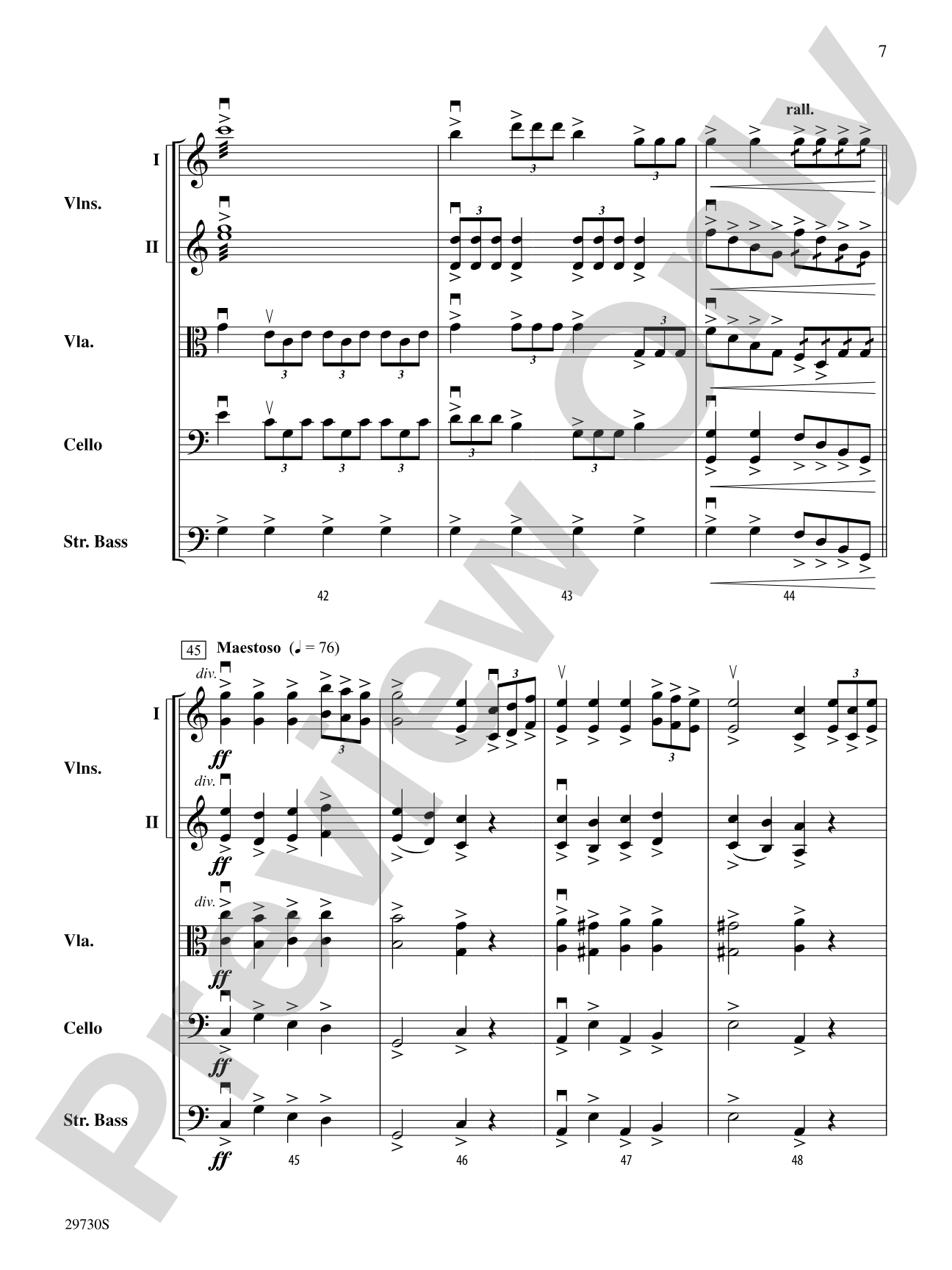 Homage March (from the incidental music to Sigurd Jorsalfar): String Orchestra Conductor Score & Parts