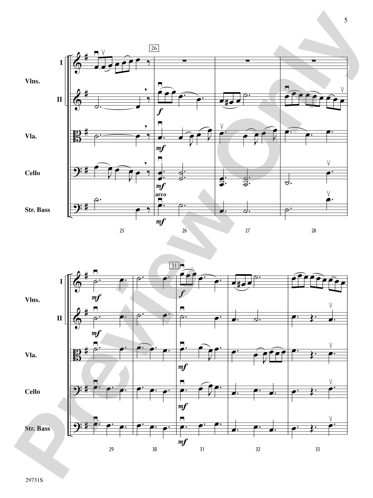 Beautiful Dreamer: String Orchestra Conductor Score & Parts