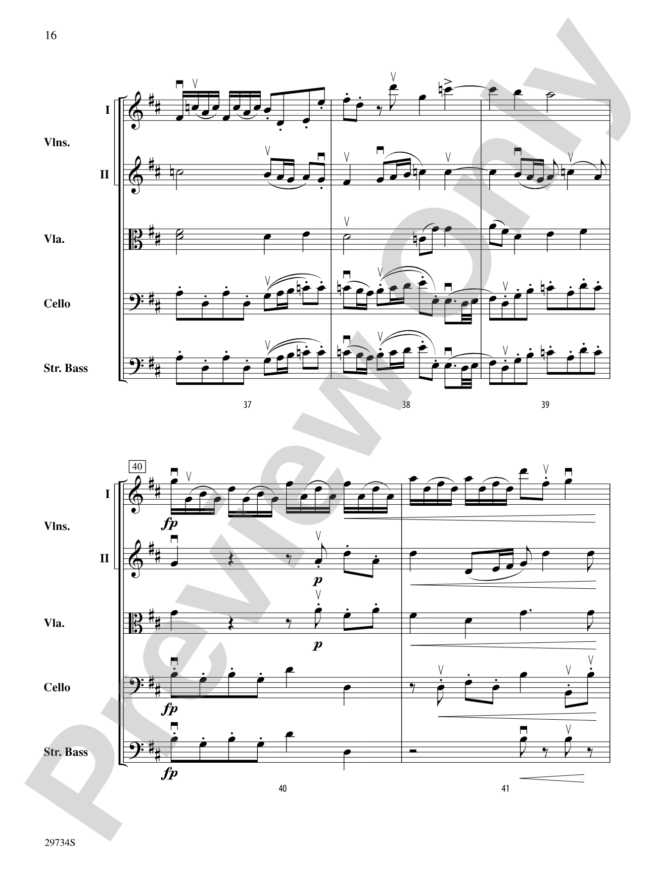 Adagio and Allegro (from Sonata No. 4 in D major, Op. 1, No. 13): String Orchestra Conductor Score & Parts