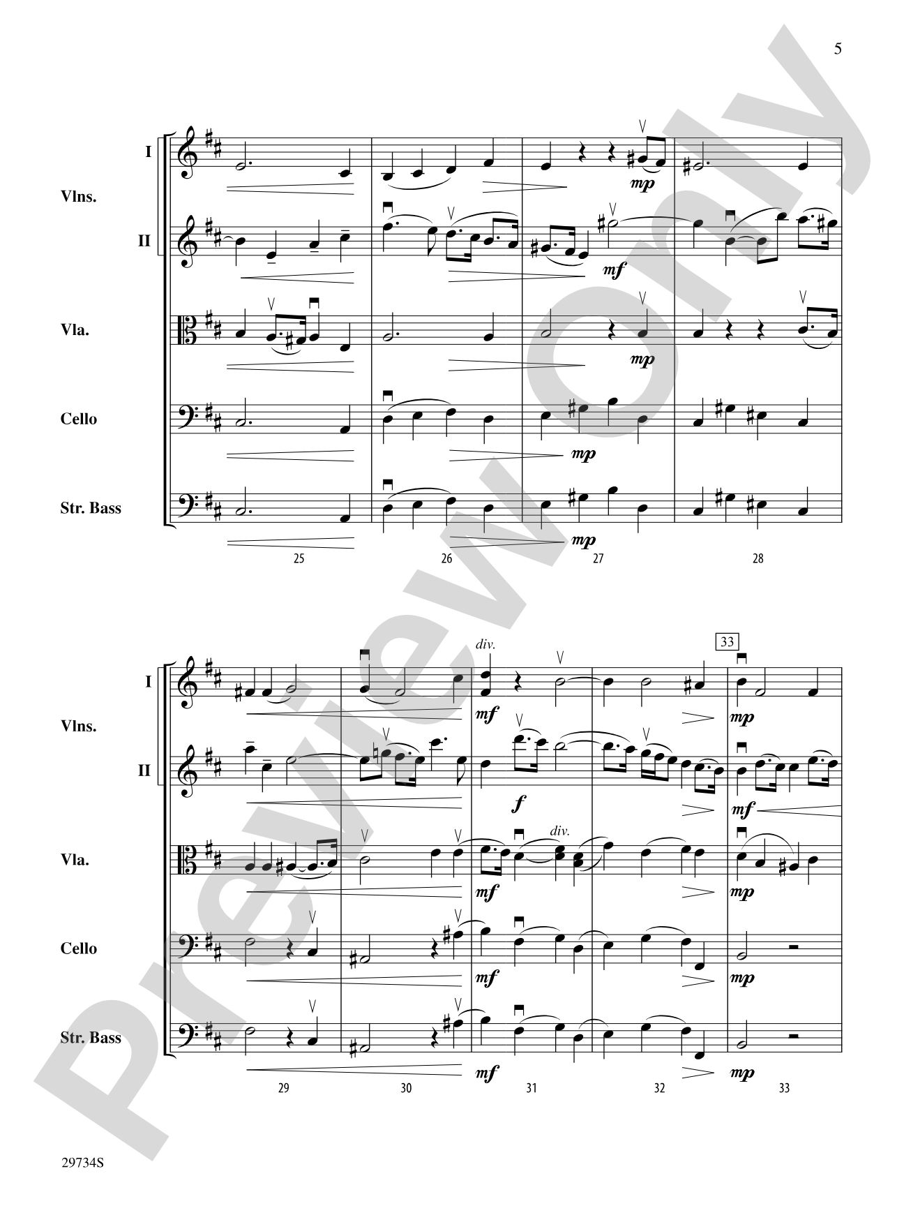 Adagio and Allegro (from Sonata No. 4 in D major, Op. 1, No. 13): String Orchestra Conductor Score & Parts
