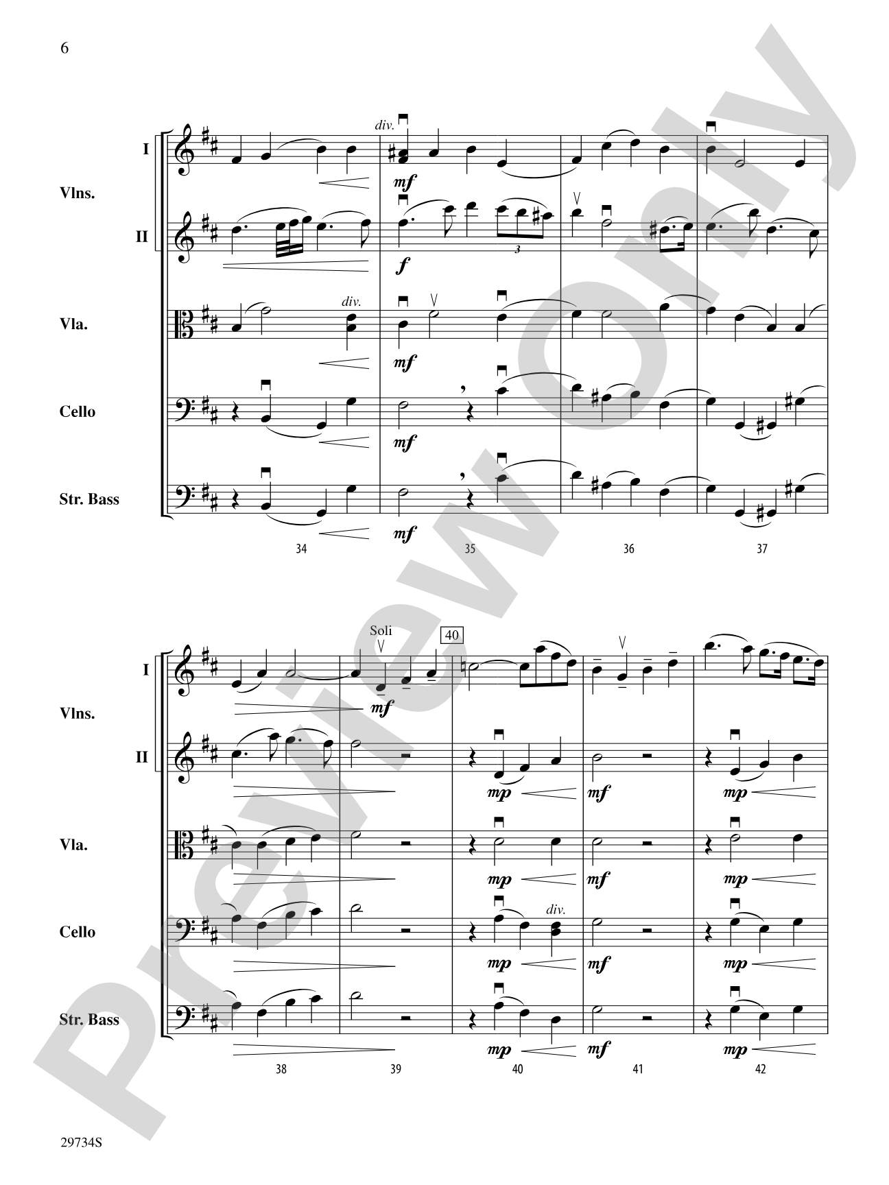 Adagio and Allegro (from Sonata No. 4 in D major, Op. 1, No. 13): String Orchestra Conductor Score & Parts