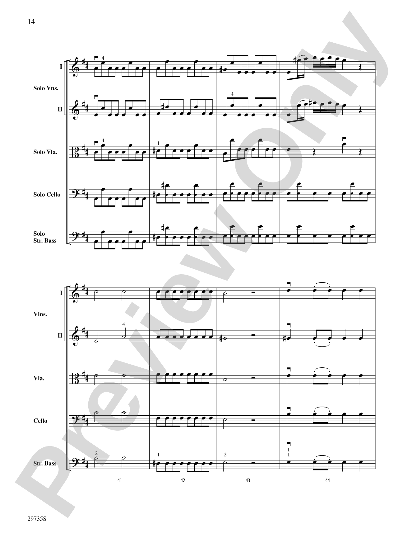 Gloria In Excelsis Deo: Score