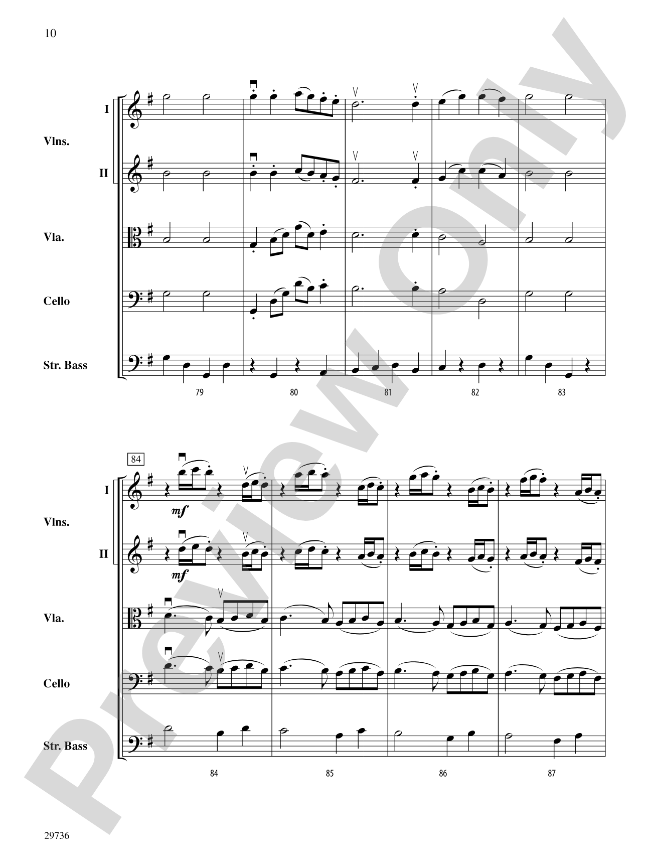 Ding Dong Merrily on High: String Orchestra Conductor Score & Parts