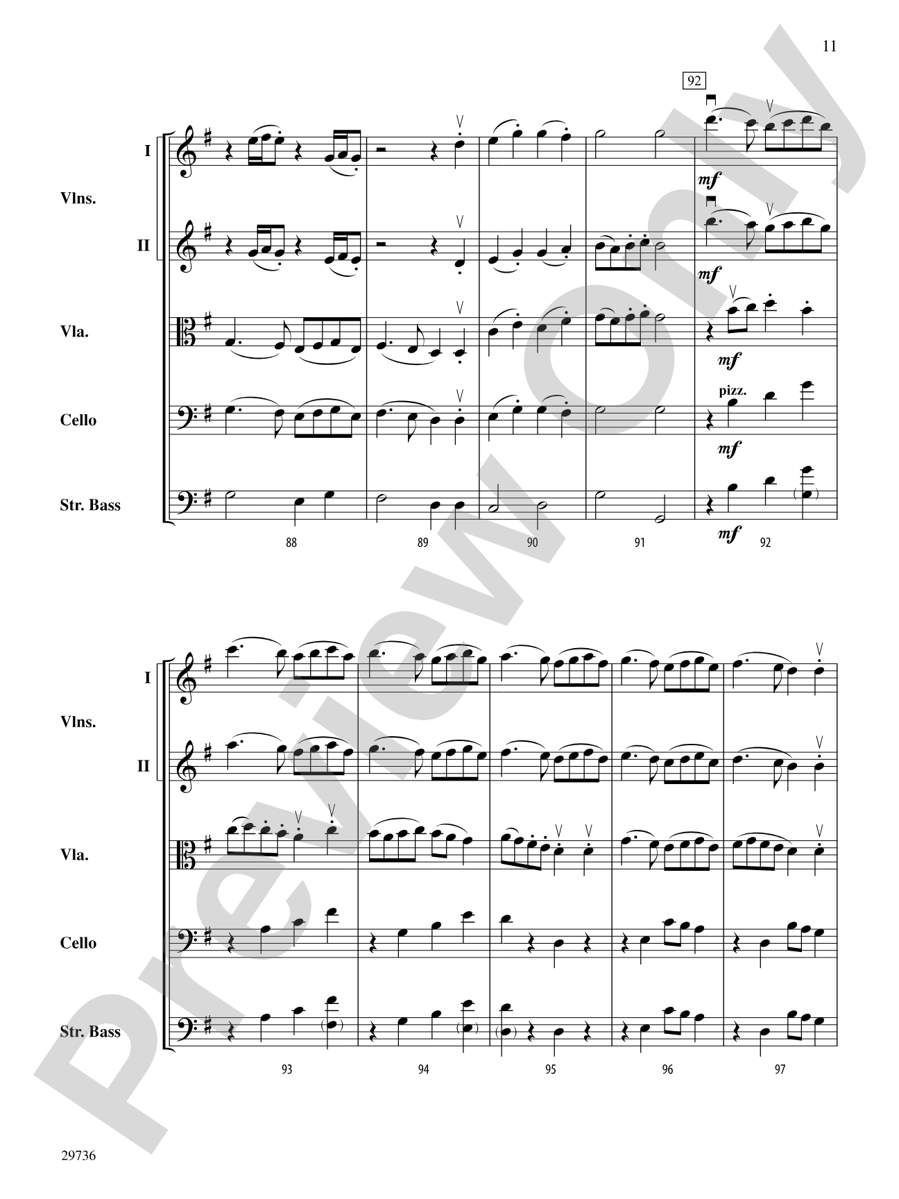Ding Dong Merrily on High: String Orchestra Conductor Score & Parts
