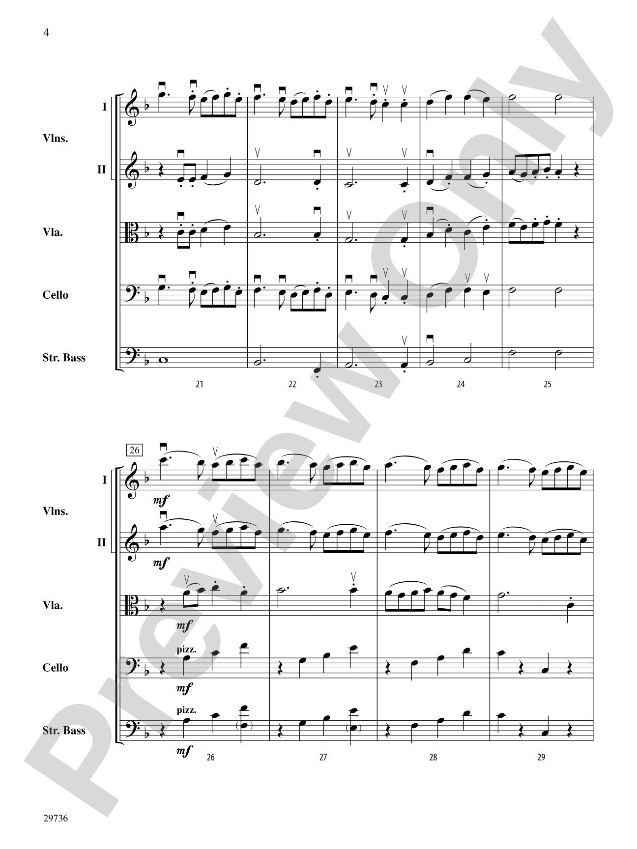 Ding Dong Merrily on High: String Orchestra Conductor Score & Parts