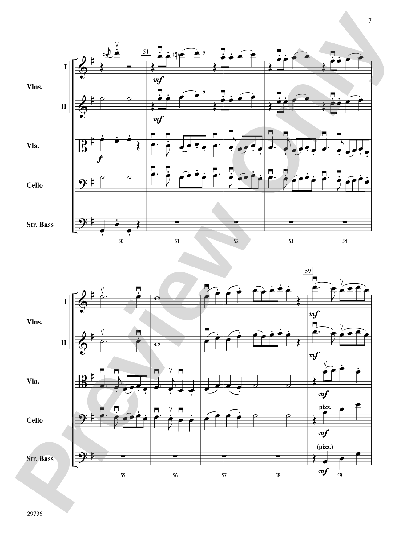 Ding Dong Merrily on High: String Orchestra Conductor Score & Parts