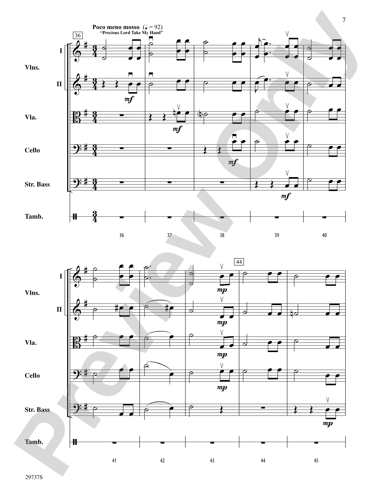His Spirit of Freedom (Favorite Hymns and Spirituals of Dr. Martin Luther King, Jr.): String Orchestra Conductor Score & Parts