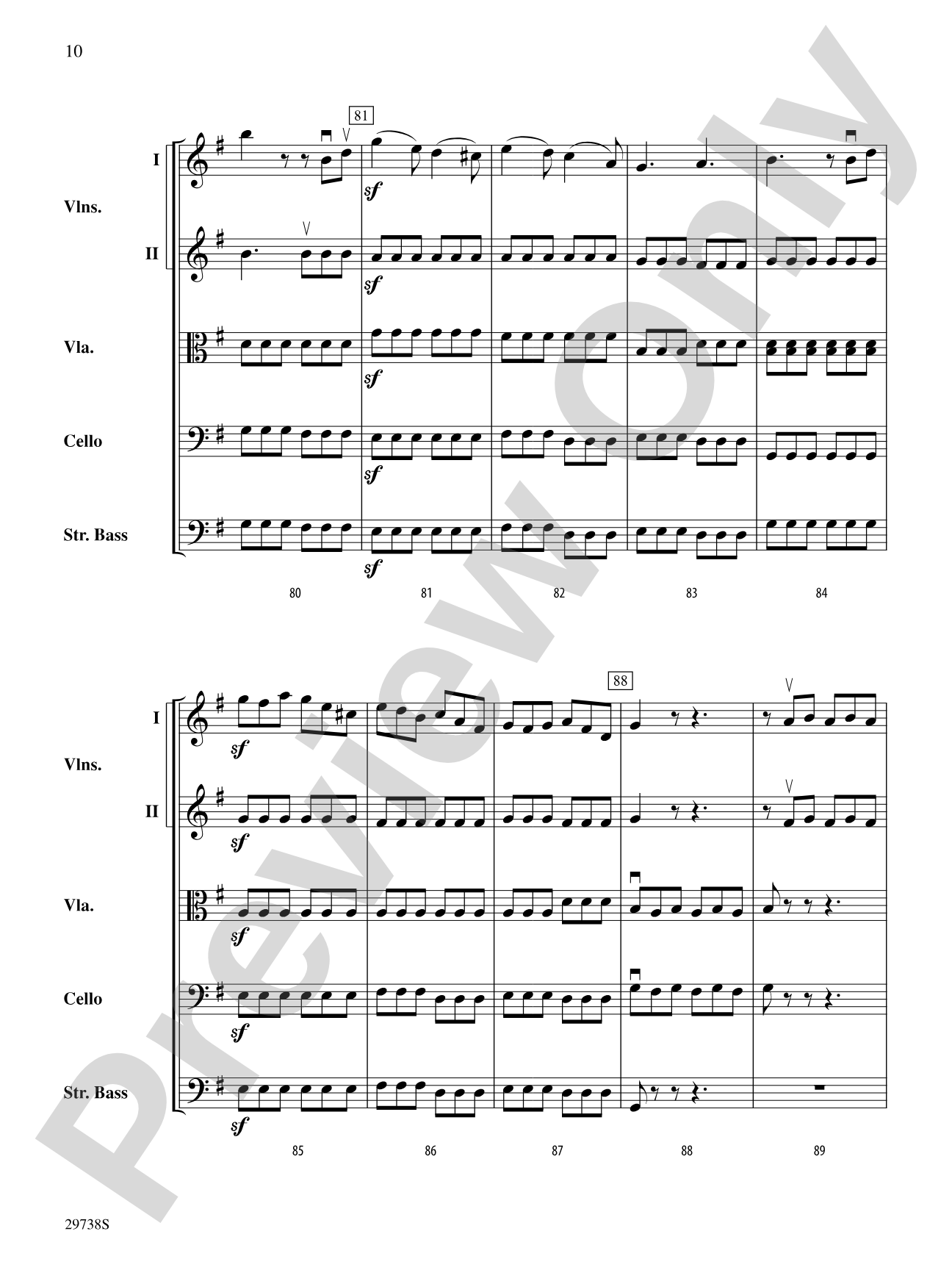 Italian Symphony (First Movement): String Orchestra Conductor Score & Parts