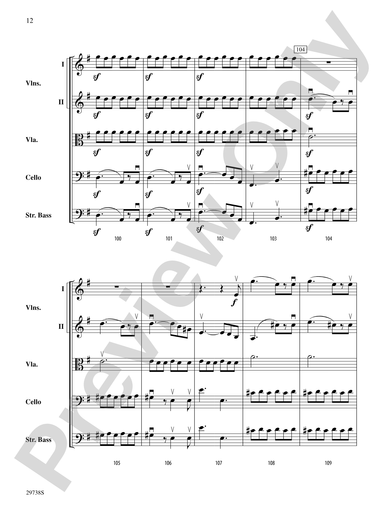 Italian Symphony (First Movement): String Orchestra Conductor Score & Parts