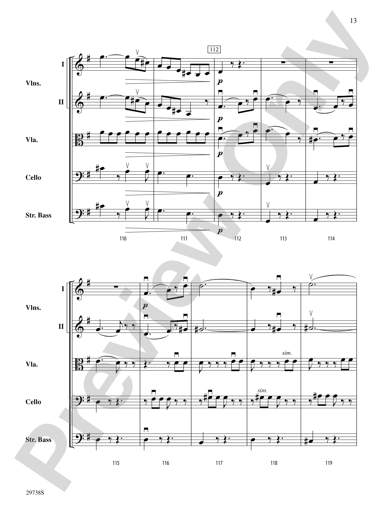 Italian Symphony (First Movement): String Orchestra Conductor Score & Parts