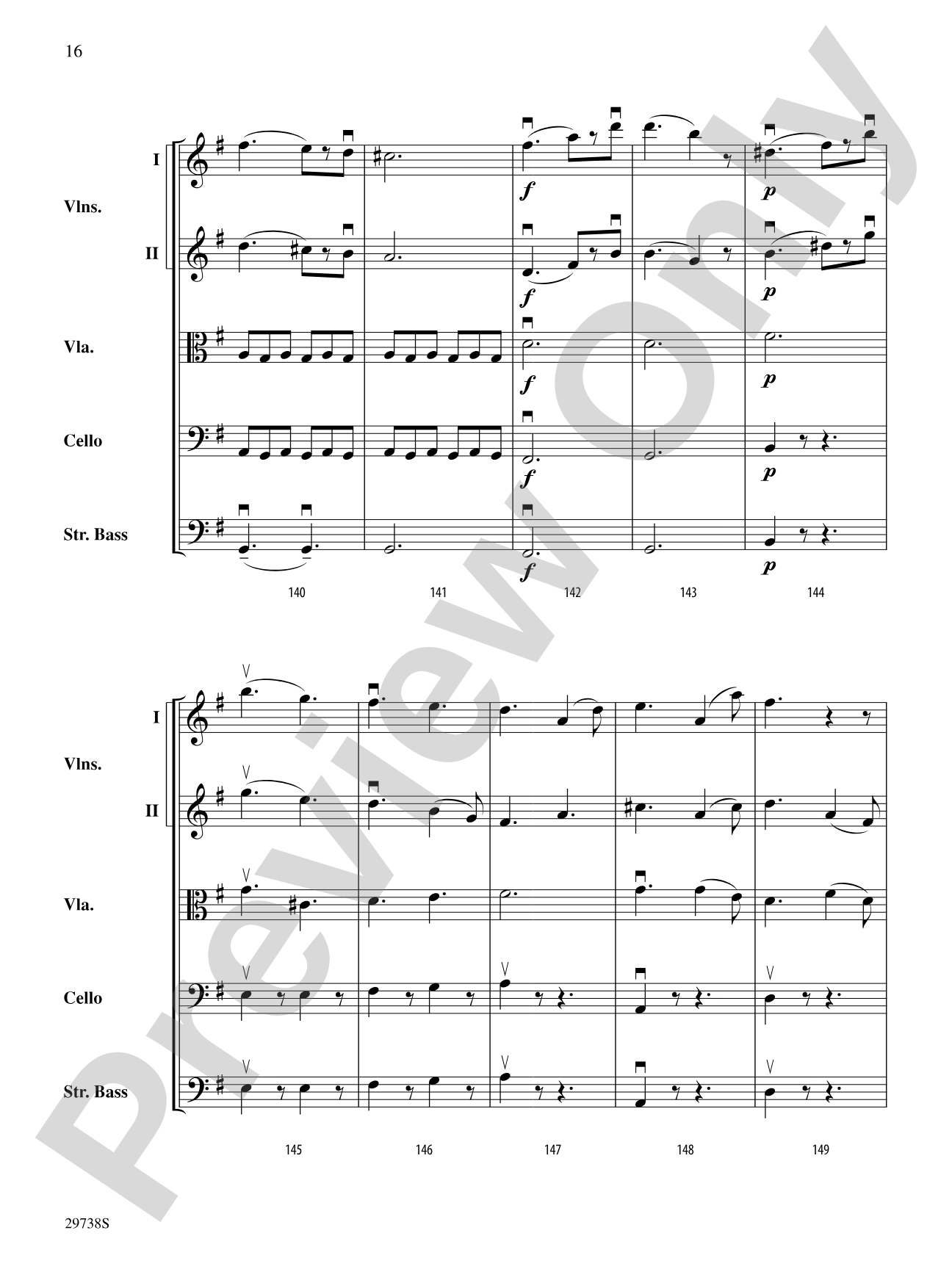 Italian Symphony (First Movement): String Orchestra Conductor Score & Parts