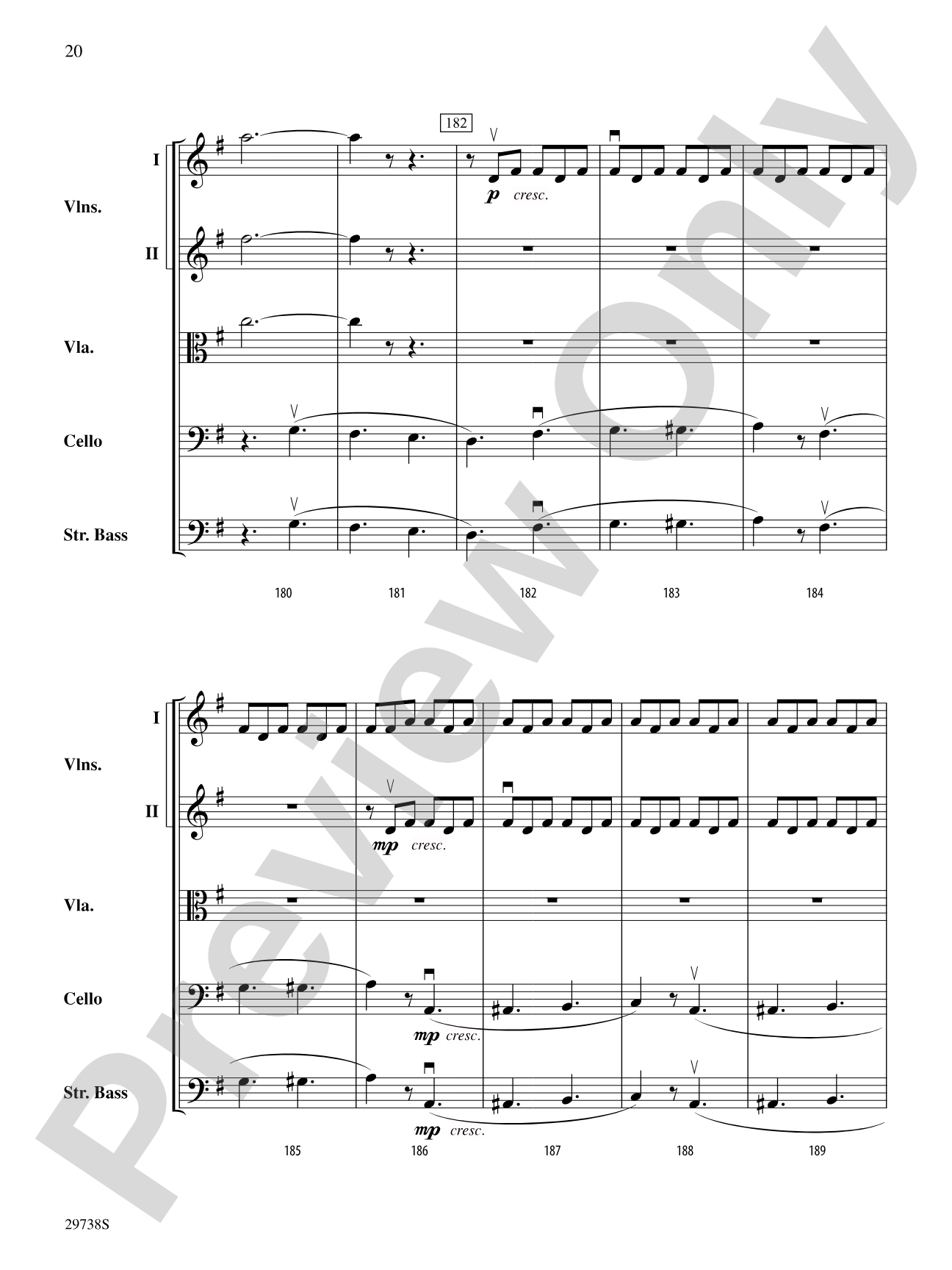 Italian Symphony (First Movement): String Orchestra Conductor Score & Parts