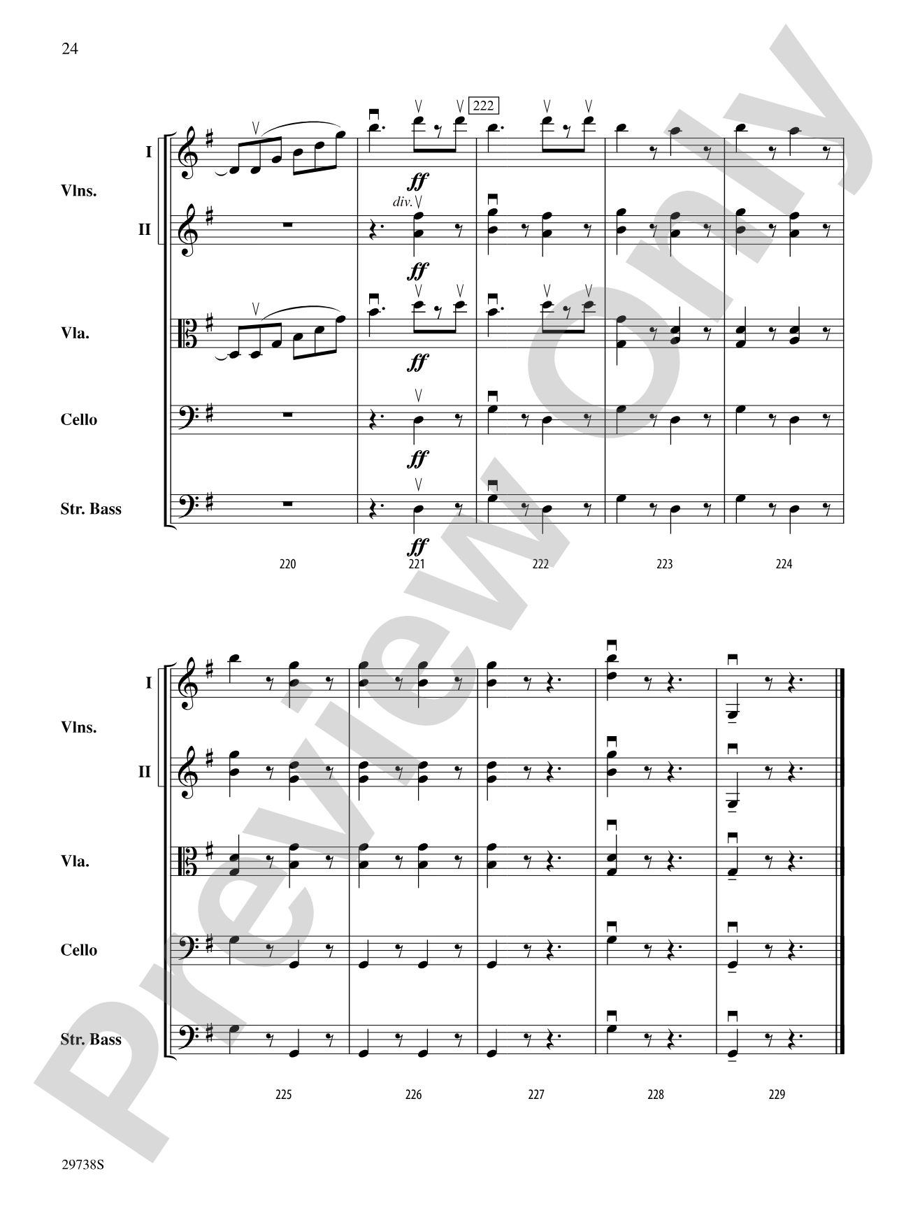 Italian Symphony (First Movement): String Orchestra Conductor Score & Parts