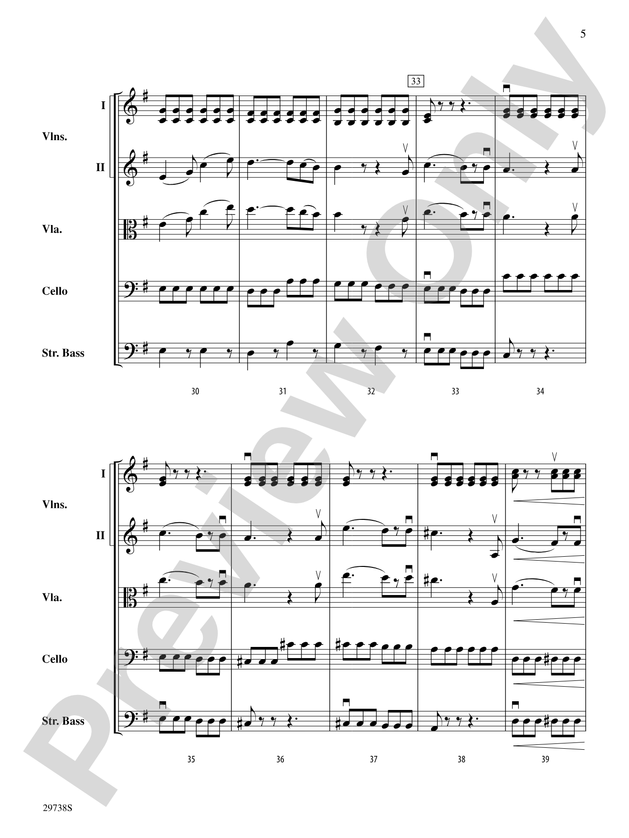 Italian Symphony (First Movement): String Orchestra Conductor Score & Parts