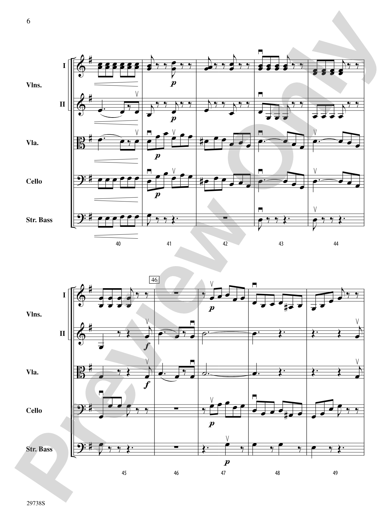 Italian Symphony (First Movement): String Orchestra Conductor Score & Parts