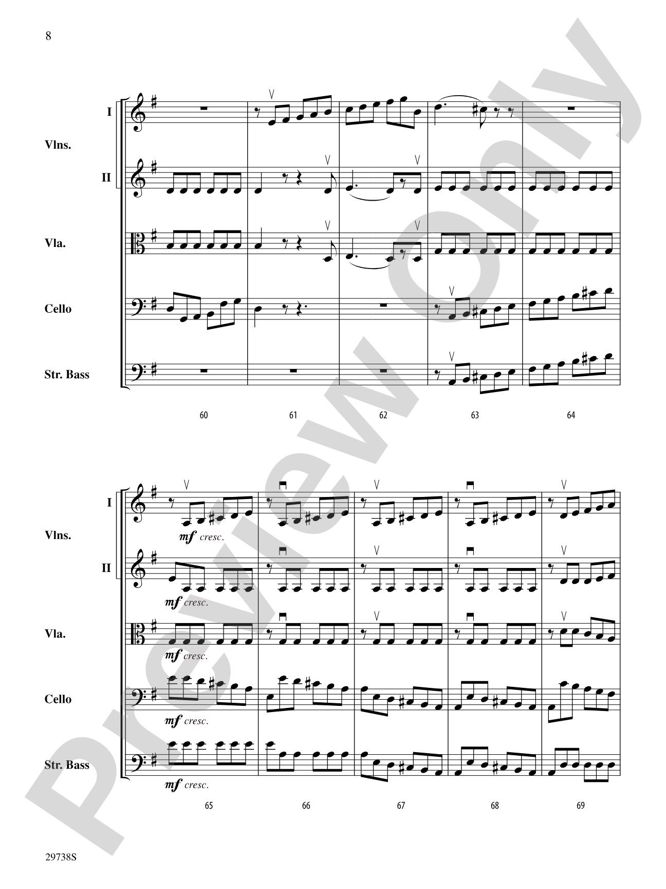 Italian Symphony (First Movement): String Orchestra Conductor Score & Parts