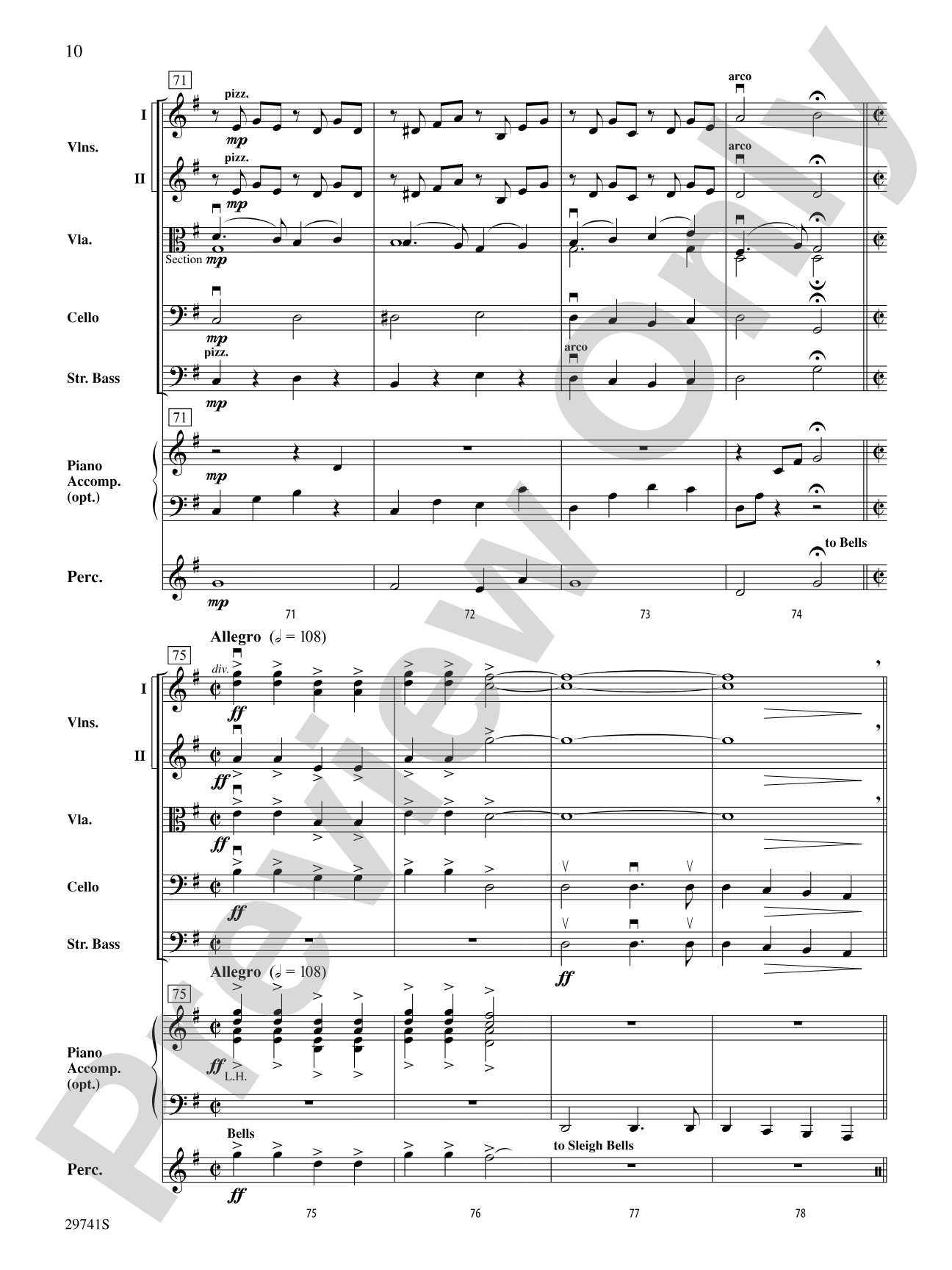 A Christmas Concertette: String Orchestra Conductor Score & Parts