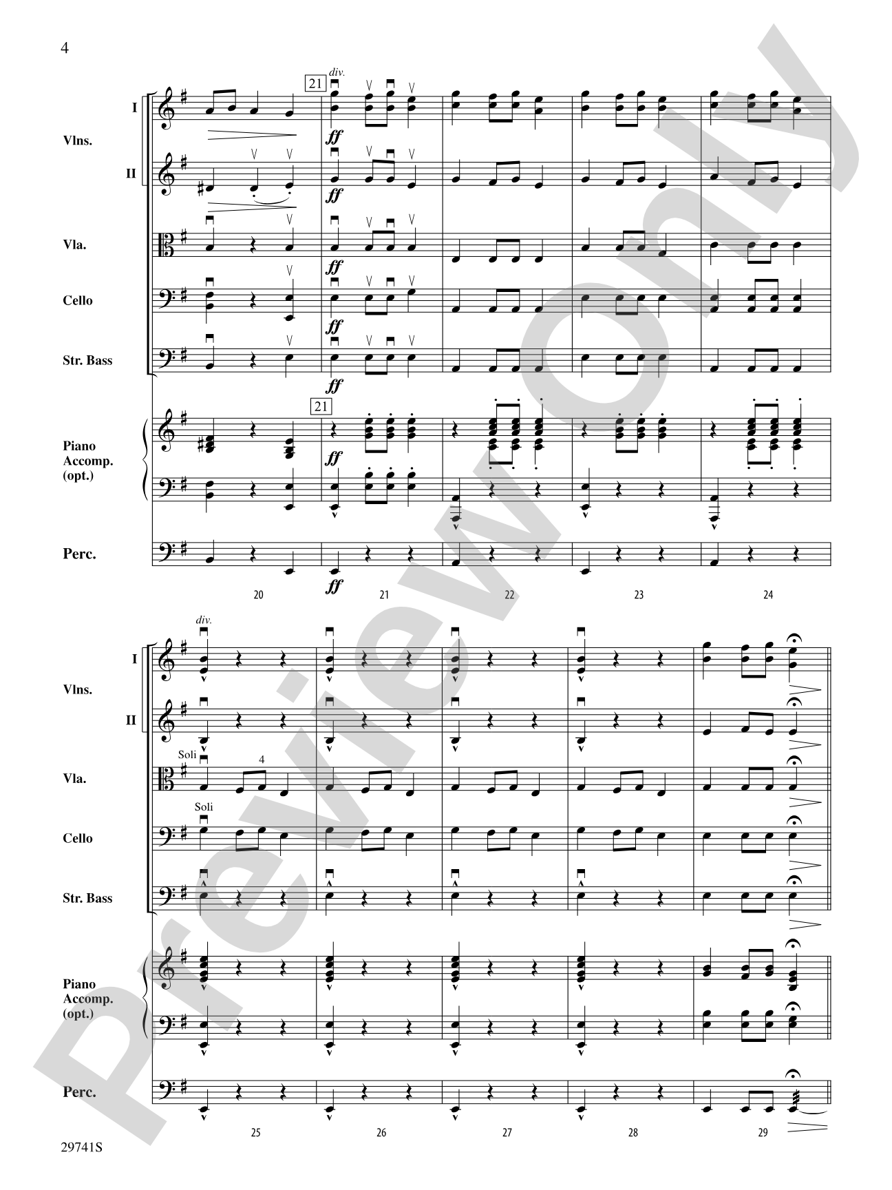 A Christmas Concertette: String Orchestra Conductor Score & Parts