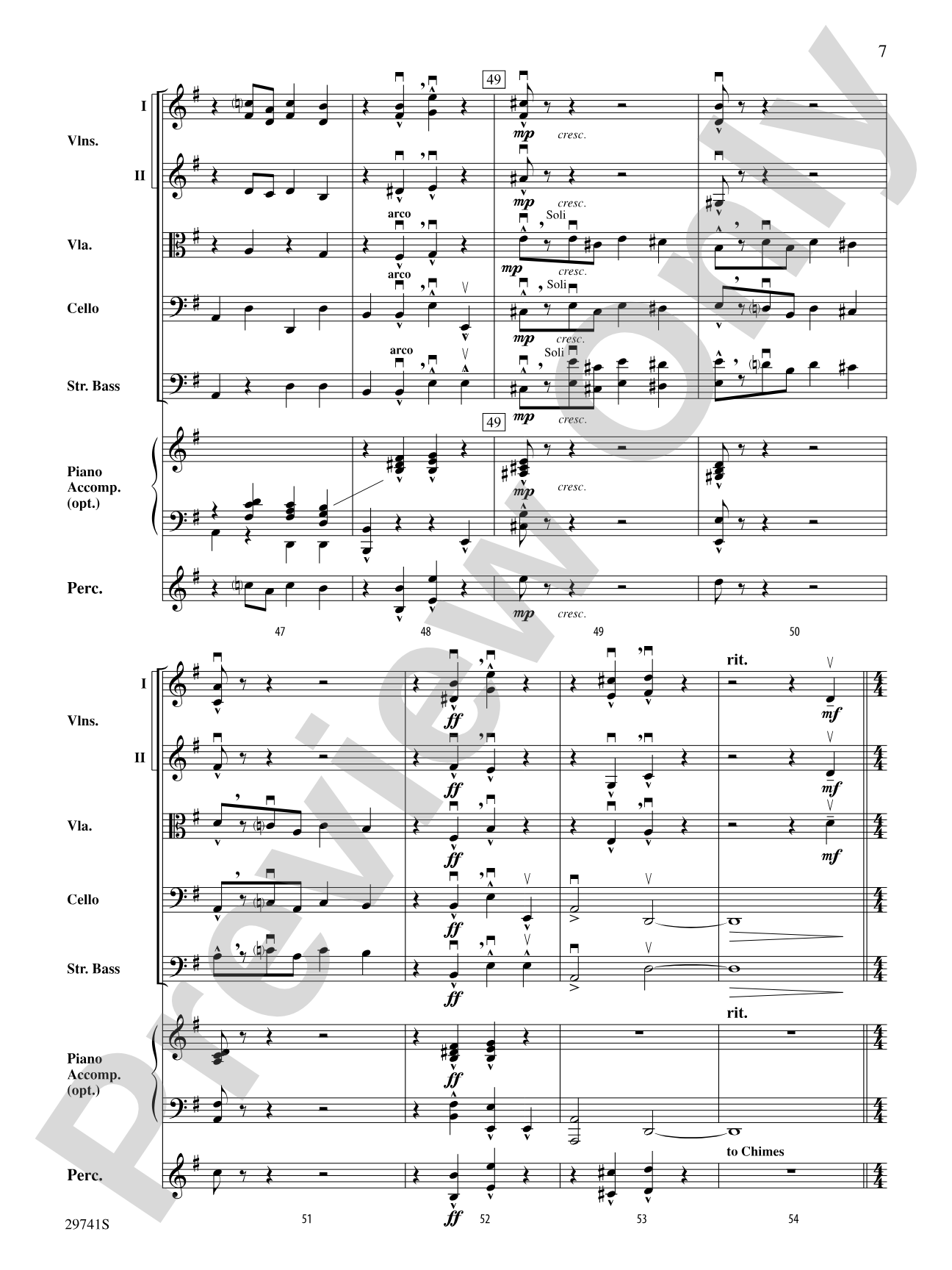 A Christmas Concertette: String Orchestra Conductor Score & Parts