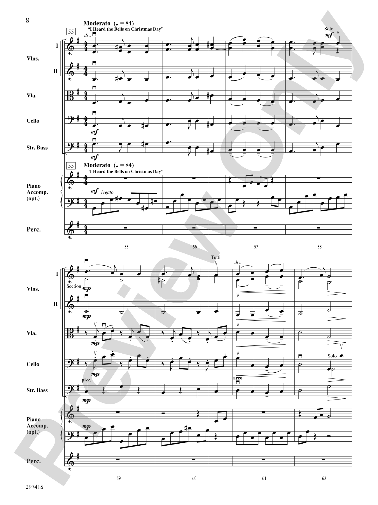 A Christmas Concertette: String Orchestra Conductor Score & Parts