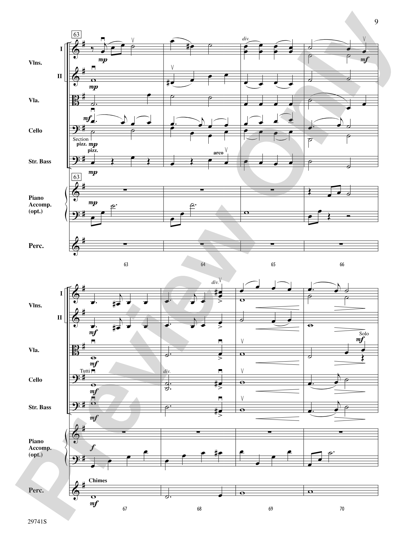 A Christmas Concertette: String Orchestra Conductor Score & Parts