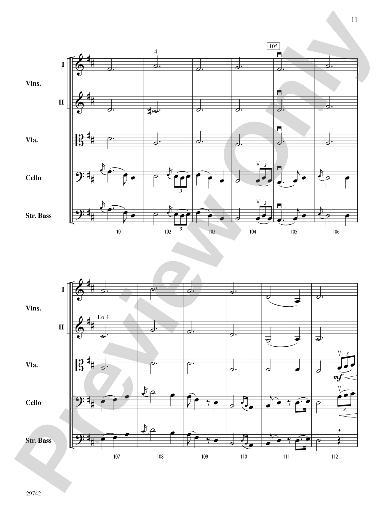 Neil Gow's Lament: String Orchestra Conductor Score & Parts