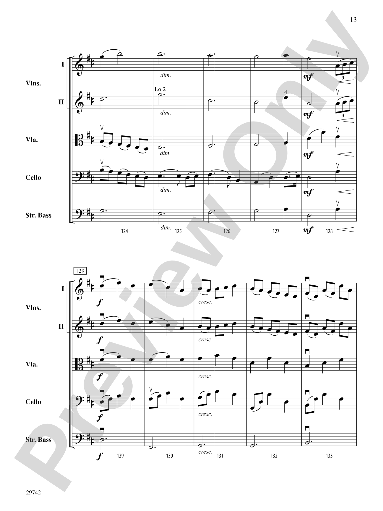 Neil Gow's Lament: String Orchestra Conductor Score & Parts